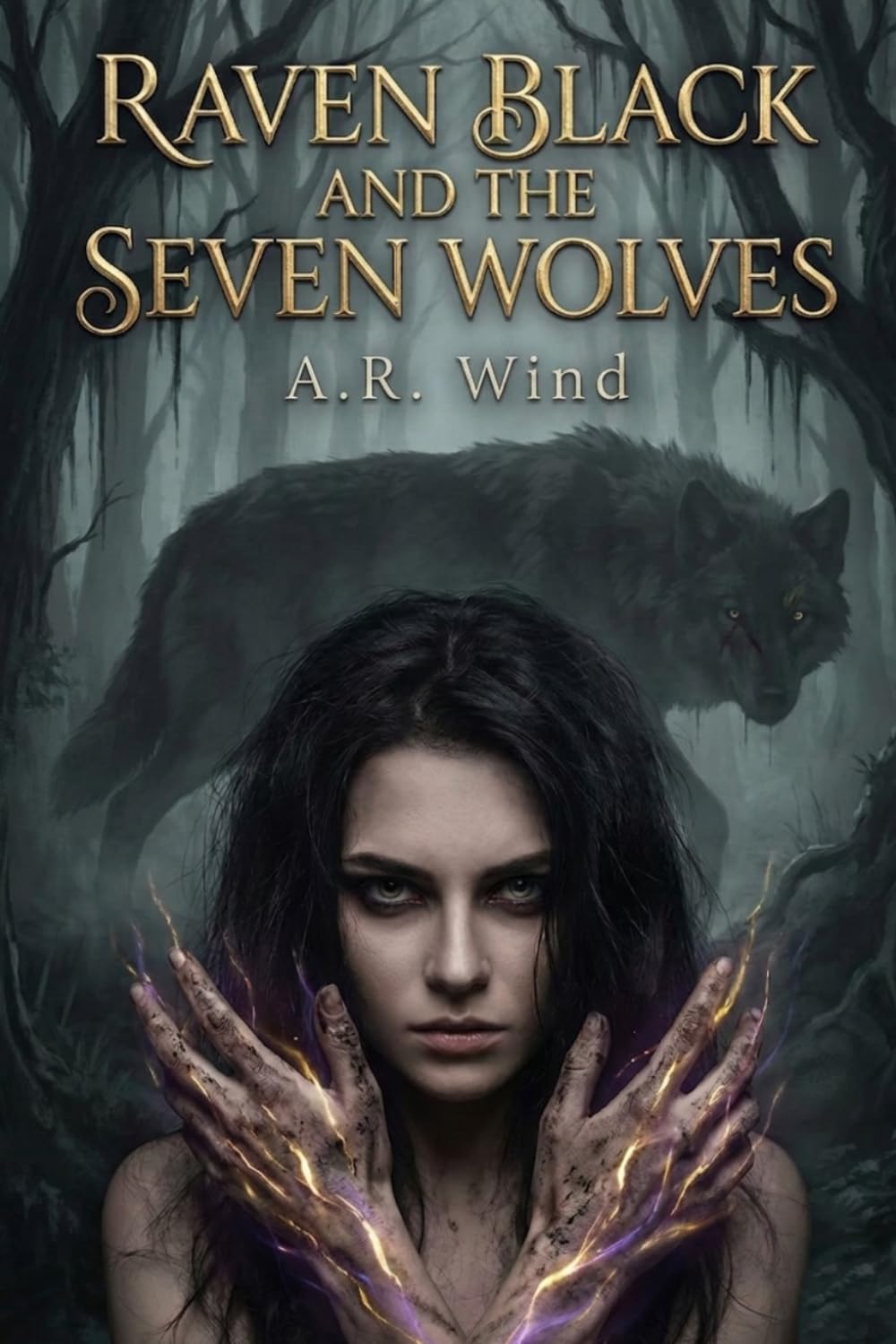 Raven Black and the Seven Wolves: A Polyamorous Romance Story (Tales of Steamy Fur)