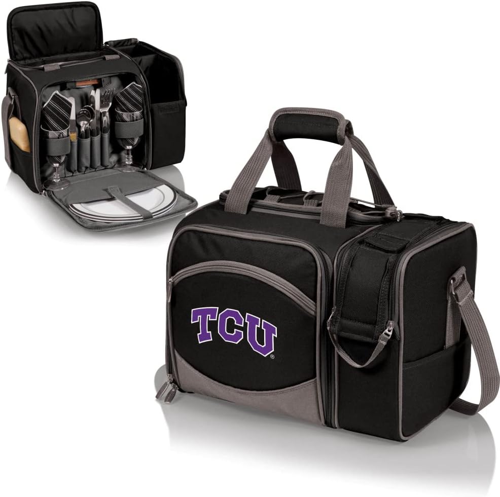 Picnic TIME NCAA Malibu Cooler Picnic Basket - Insulated Cooler Tote with Picnic Set