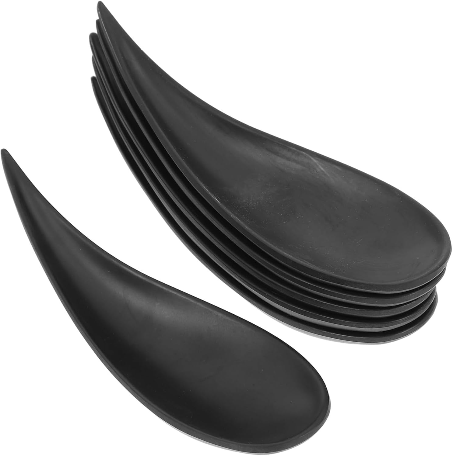 6pcs Pointed Oval Espresso Spoon Tiny Spoons for Spices Appetizer Tasting Dessert Party Serving Portable Tea Scoop