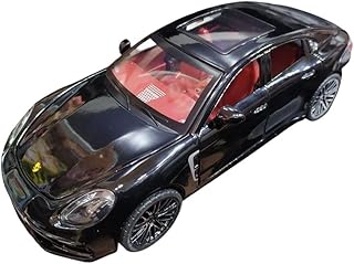 Generic 1:24 Porsche Palamela CNC Alloy Sports Car Model Diecast Pull-Back Toy Vehicle for Children (Black)