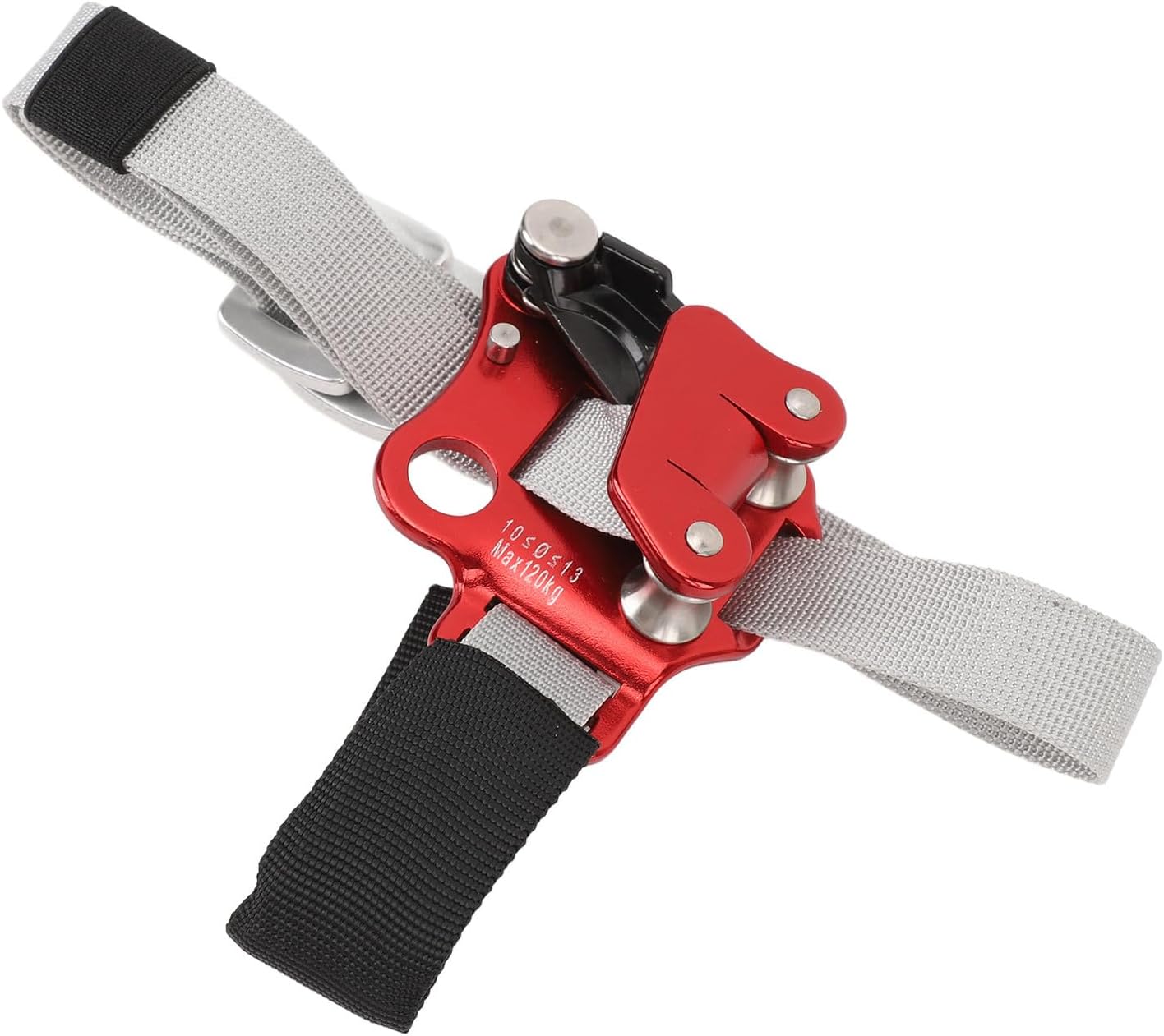 Foot Ascender, Quick Step Ascender Aluminum Alloy Polyester Rope, Adjustable Buckle, for Rock Climbing Arborist Rescue Caving Mountaineering