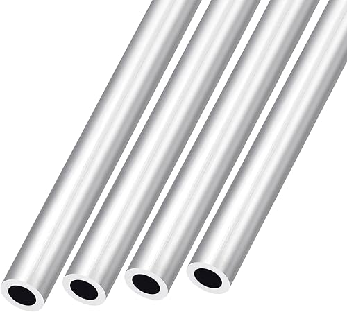 Miniatura 30 de METALLIXITY Tubo de aluminio 6063 (0.276 in de diámetro exterior x 0.157 in de diámetro interior x 11.811 in de largo), 4 piezas, tubo redondo