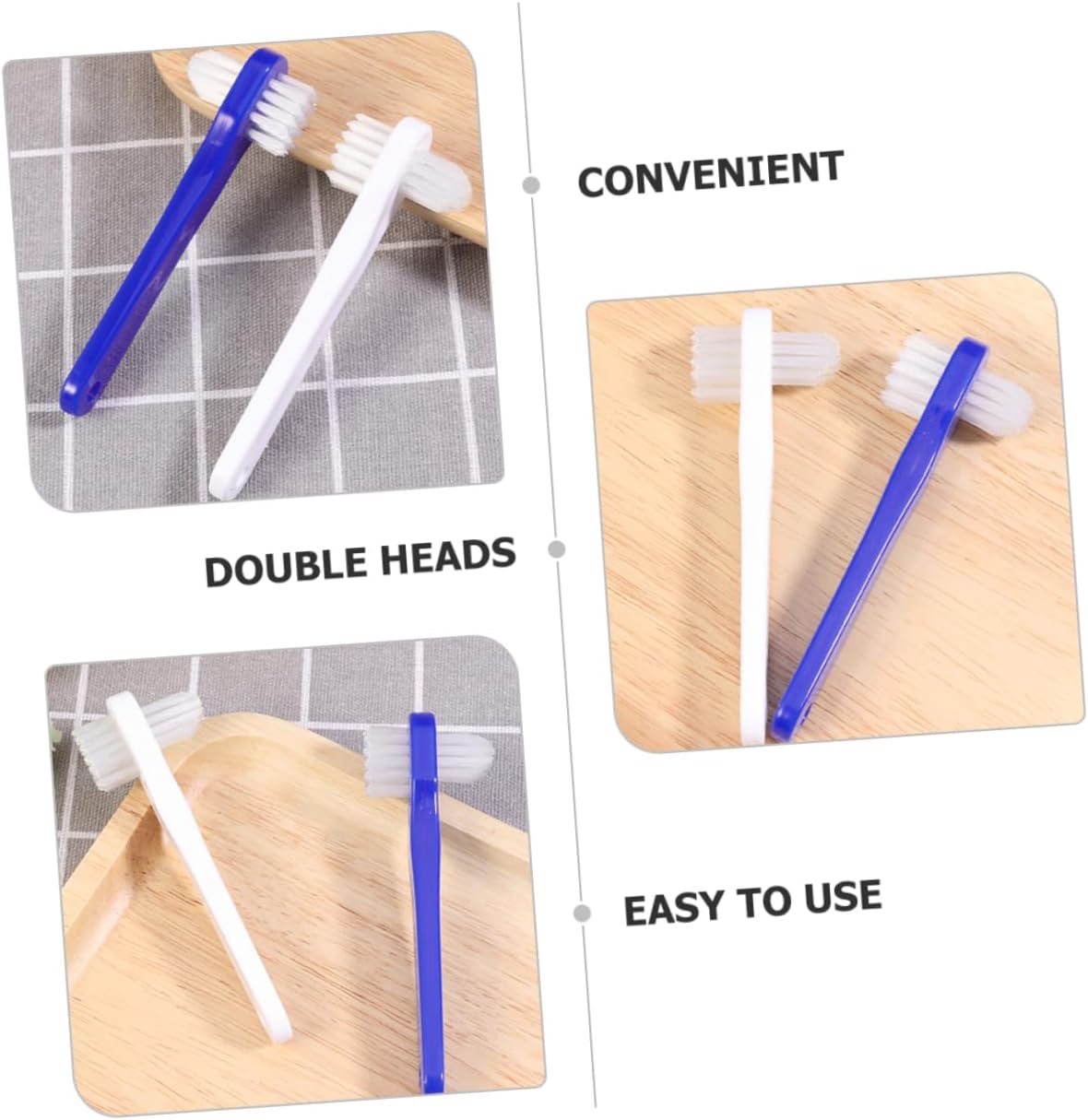 8pcs Denture Toothbrush Soft Bristle Cleaning Brush for Teeth Cleaning Retainer Brush Toothbrush for Dentures