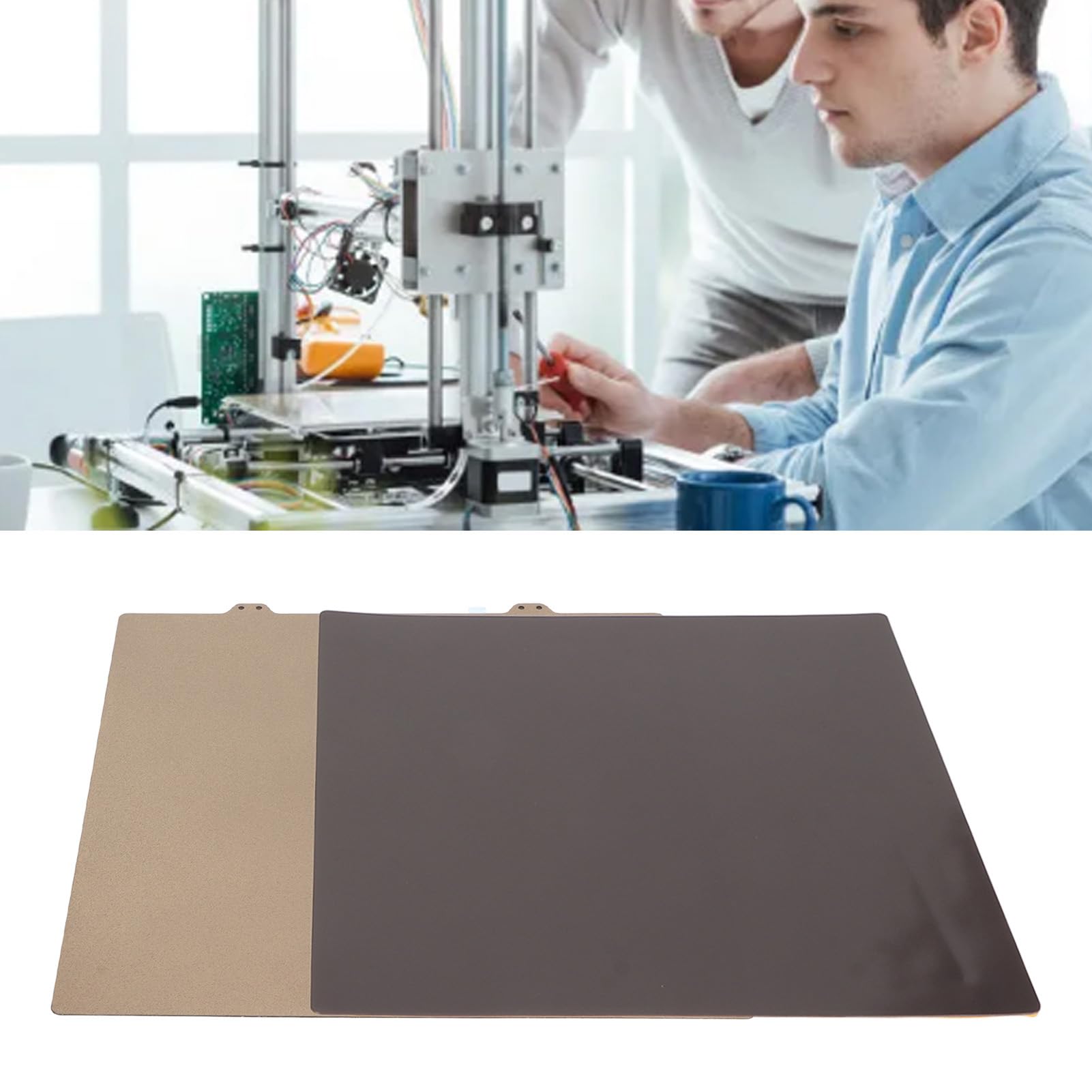 Aramox 3D-Drucker Bauplatte 300x300mm, PEY Sternmuster (300mm PEY Fim