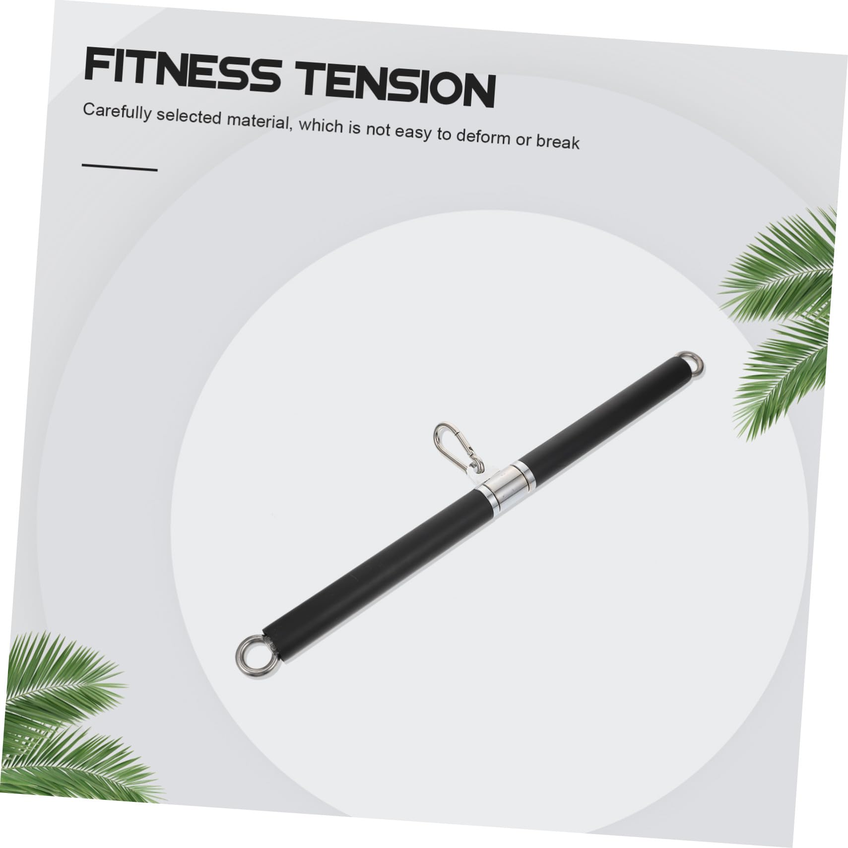 Barra Acero Inoxidable con Anillo de Rodamiento de Tracción Corta Fácil Instalación para Entrenamiento Muscular para Gimnasio y Hogar