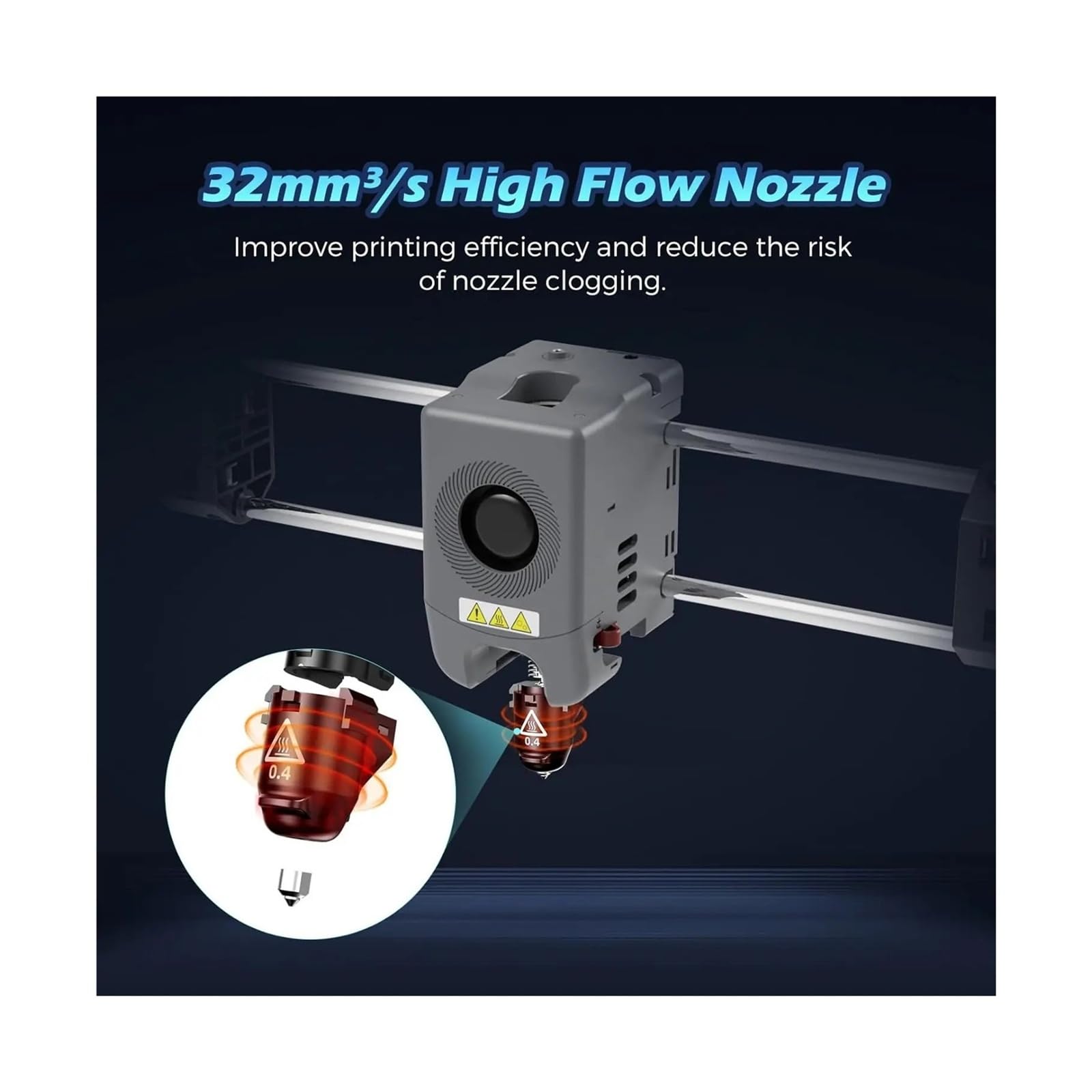 Compatibile con Flashforge, estrusore completo 5M | Stampa 3D, gruppo ugelli, sistema di alimentazione, testina di stampa, 5M Pro