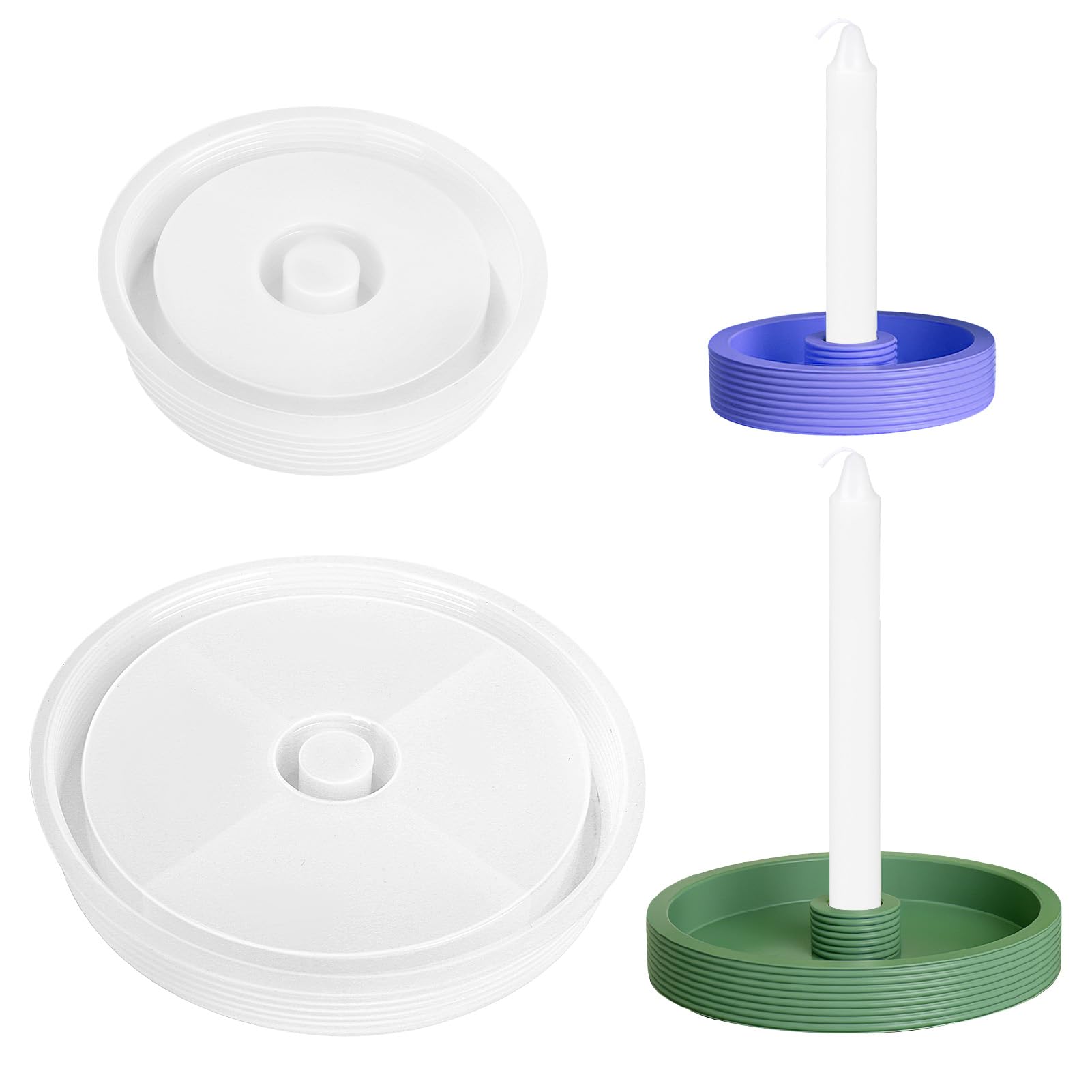 Stampo Per Candele Rayher - Colonna 6x20 Cm Con Stoppino, Per Fai Da Te - Foto 9