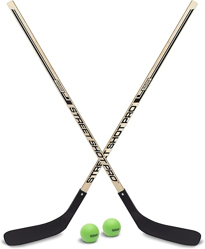 Miniatura 6 de GoSports Hockey callejero, elige entre juego de portería de hockey callejero con palos o palos de hockey callejero (paquete de 2)