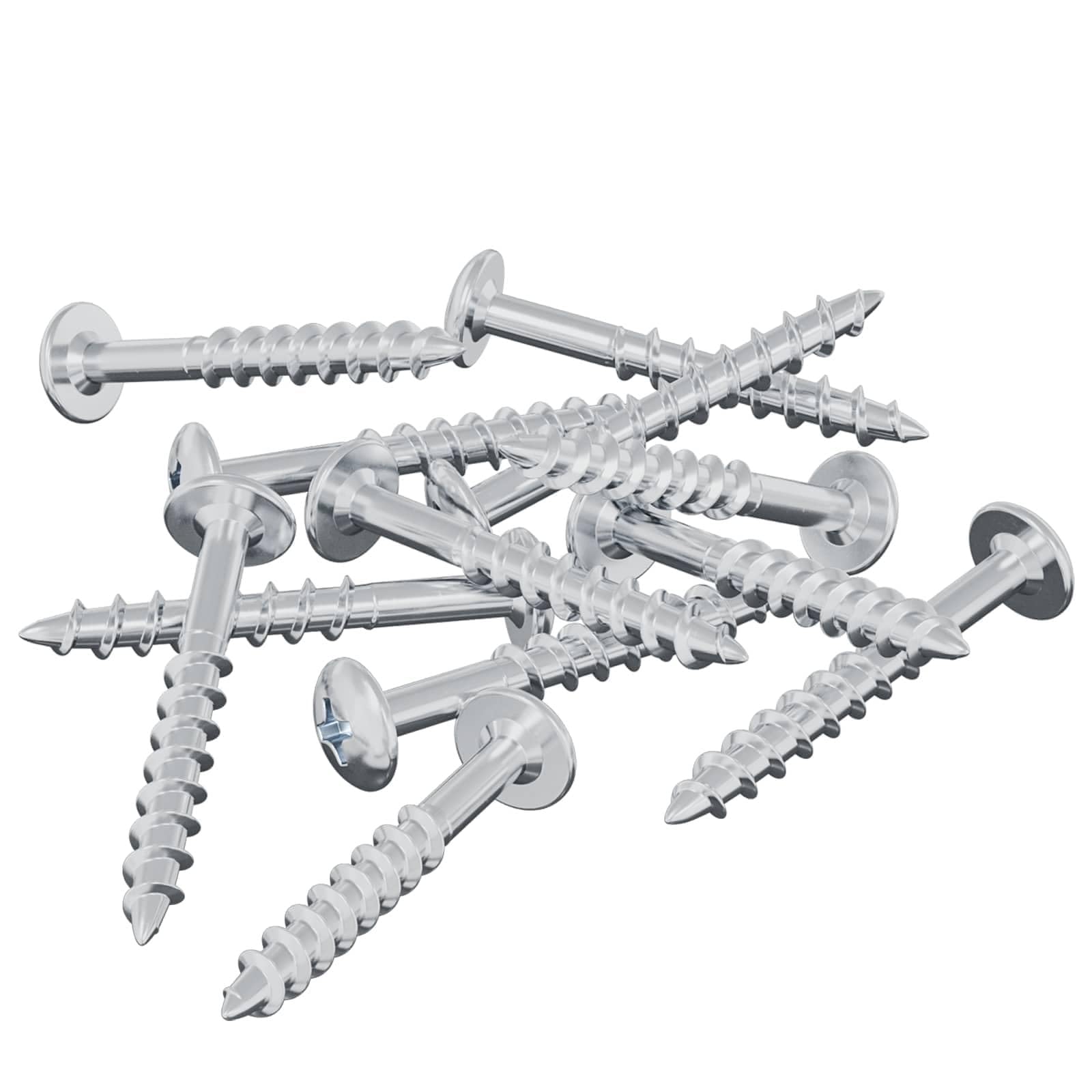 Tornillo 12 piezas de hierro plateado 9,8 x 35 mm resistente a la corrosión inoxidable duradero versátil para madera, industria, bricolaje, fijación precisa con alta abrasión