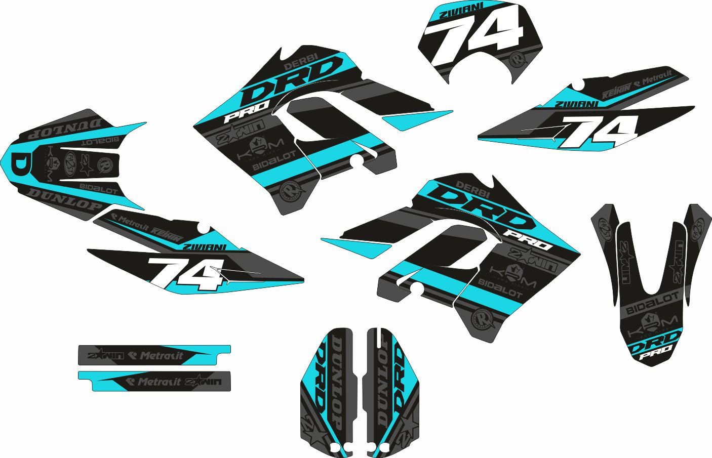 Adhesivos Derbi DRD Pro (Diseño 5)