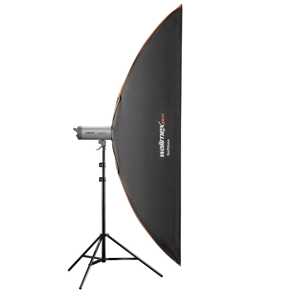 Walimex Pro Softbox Plus Boîte à lumière pour Aurora/Bowens 60 x 200 cm Orange Line