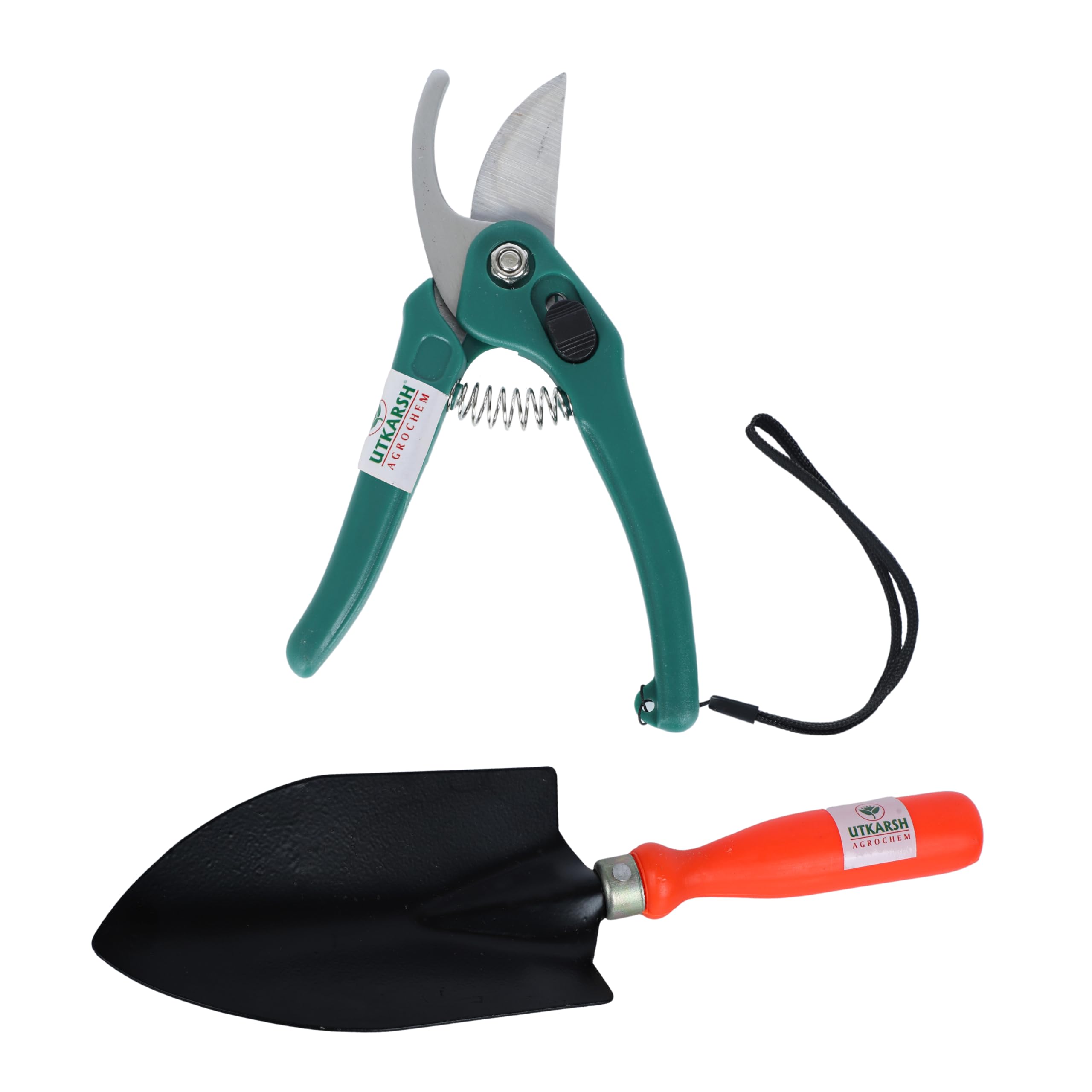 Utkarsh Garden Pruner Cutters & Big Hand Trowel | Heavy duty Plant Branch Cutters/Trimmers for Home Gardening | Trowel Gardening Tools for Soil Digging, Tilling | Pack of 2 Tools (B0CKF5T7DK) Amazon Price History, Amazon Price Tracker