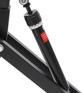 Squat Assist Trainer, Adjustable Squat Machine Trainer Rowing Machine, Foldable Ride & Rowing Machine with LCD Display, 264LBS Loading Capacity for Glutes & Legs Workout, Black