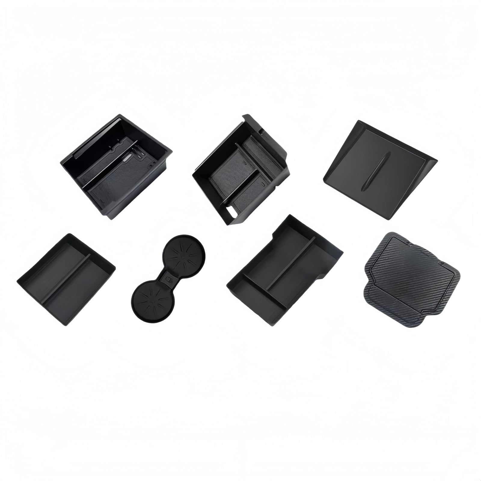 bssyung Center Console Organizer 7PCS Center Console Organizer Tray for Tesla for Model Y Juniper 2025 2026 Armrest Box Storage