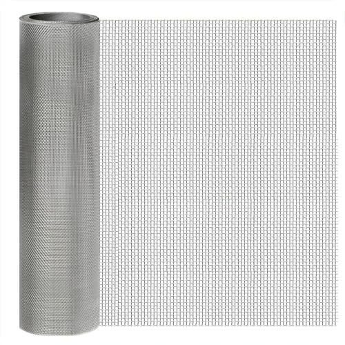 Stainless Steel Mesh Screen 8Mesh 304, 15.7" x 47.2", 2.5mm Hole