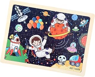 Milisten Jugar para Rompecabezas de Juguete Rompecabezas del Espacio Exterior Juguete para Juguete Educativo Juguete del Rompecabezas de los de Madera