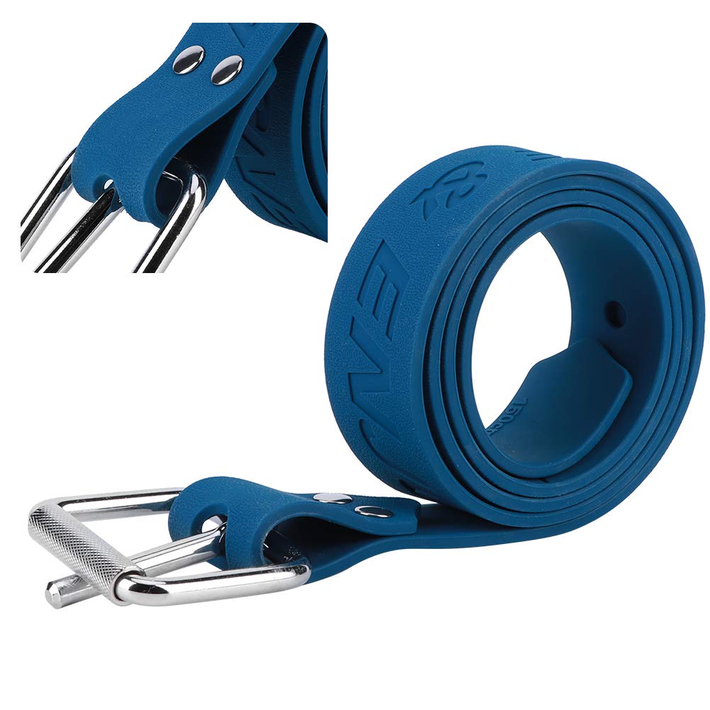 Cintura Resistente con Pesi per Immersione con Fibbia a Sgancio Rapido per Snorkeling e Immersioni in Apnea, Misura Regolabile 61 Pollici, Robusta Gomma Blu