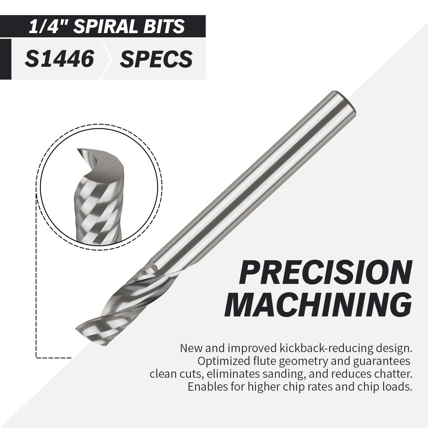 ZahyoX 6mm Schaft Fräser - 2-schneidiger Upcut Fräser Für Holz & CNC