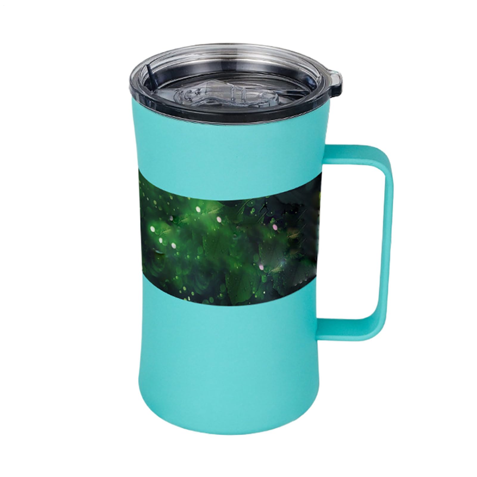 Tazas térmicas con asas y termo de 600ml para senderismo, viajes y exteriores