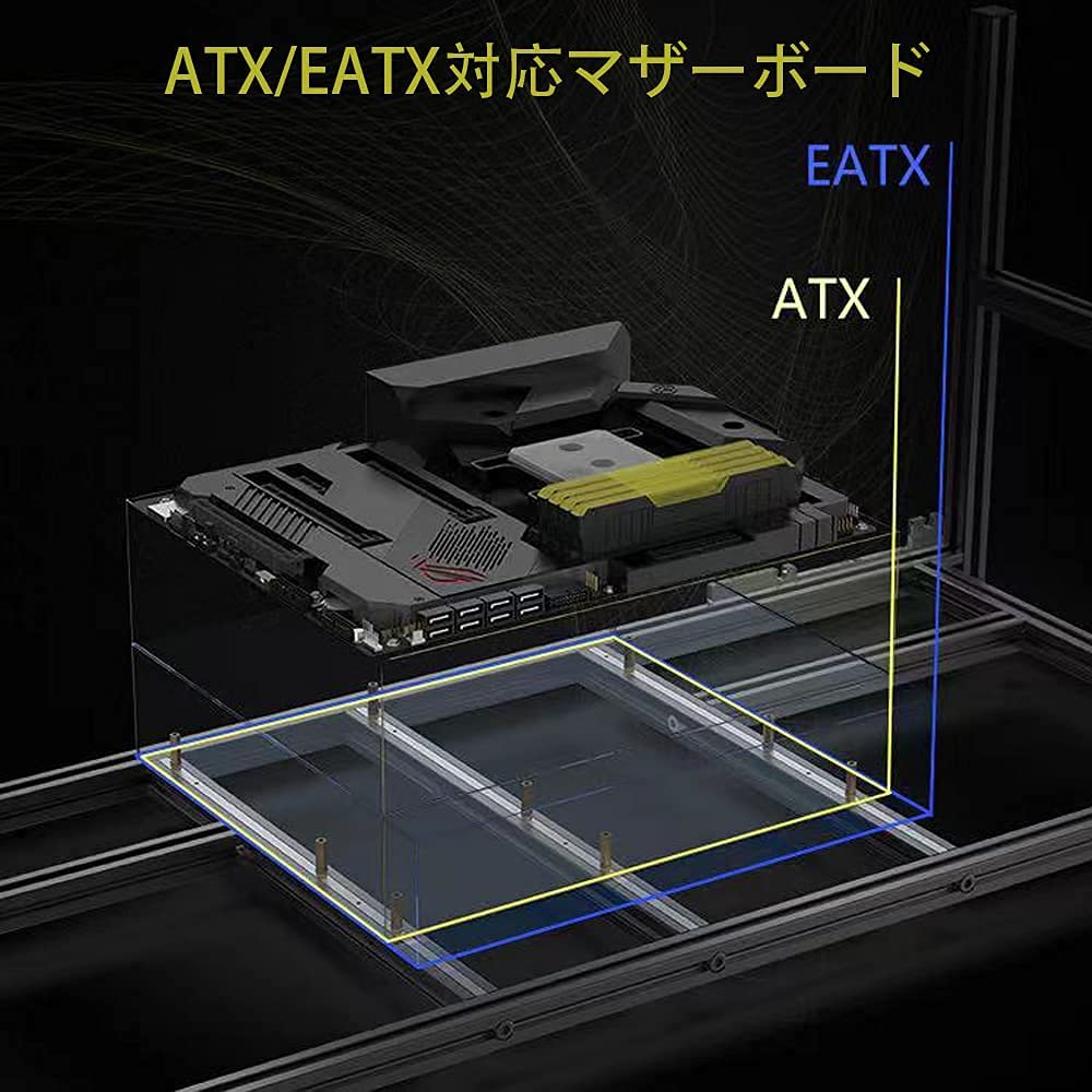 新年セール 新品 6点セット　8GPUマイニングリグフレーム+静音ファン5点 Amazon.co.jp: 6/8GPU マイニングリグフレーム スチール製