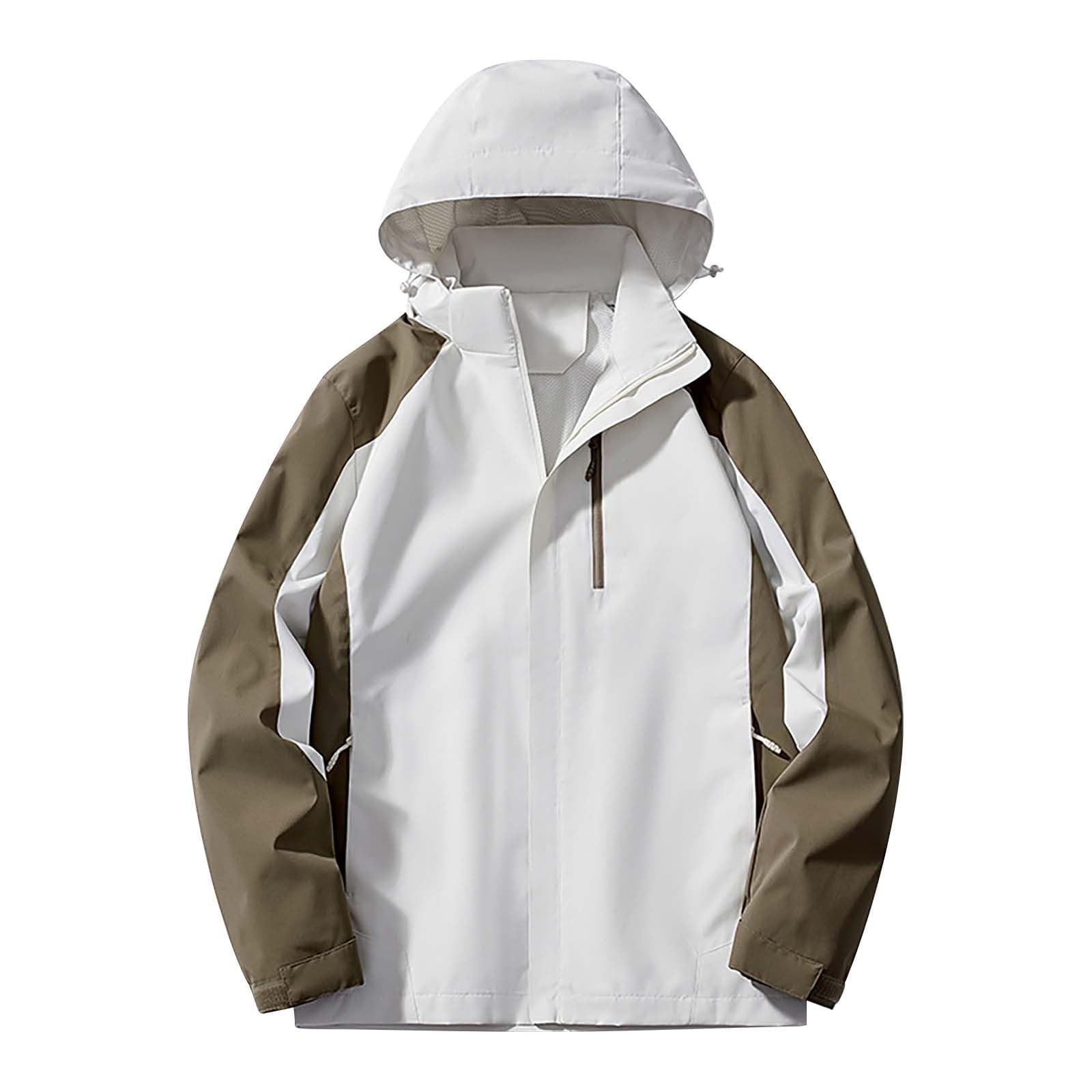 Giacche da trekking impermeabili da uomo lunghe impermeabili con cappuccio antipioggia/giacca da arrampicata giacca da alpinismo all'aperto cappotti antivento leggeri cappotto da trekking sottile