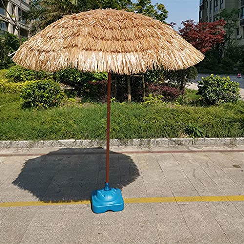 Sombrilla de paja CLSDRZC de 180cm para evitar el calor con ángulo ajustable contra sol bajo 6
