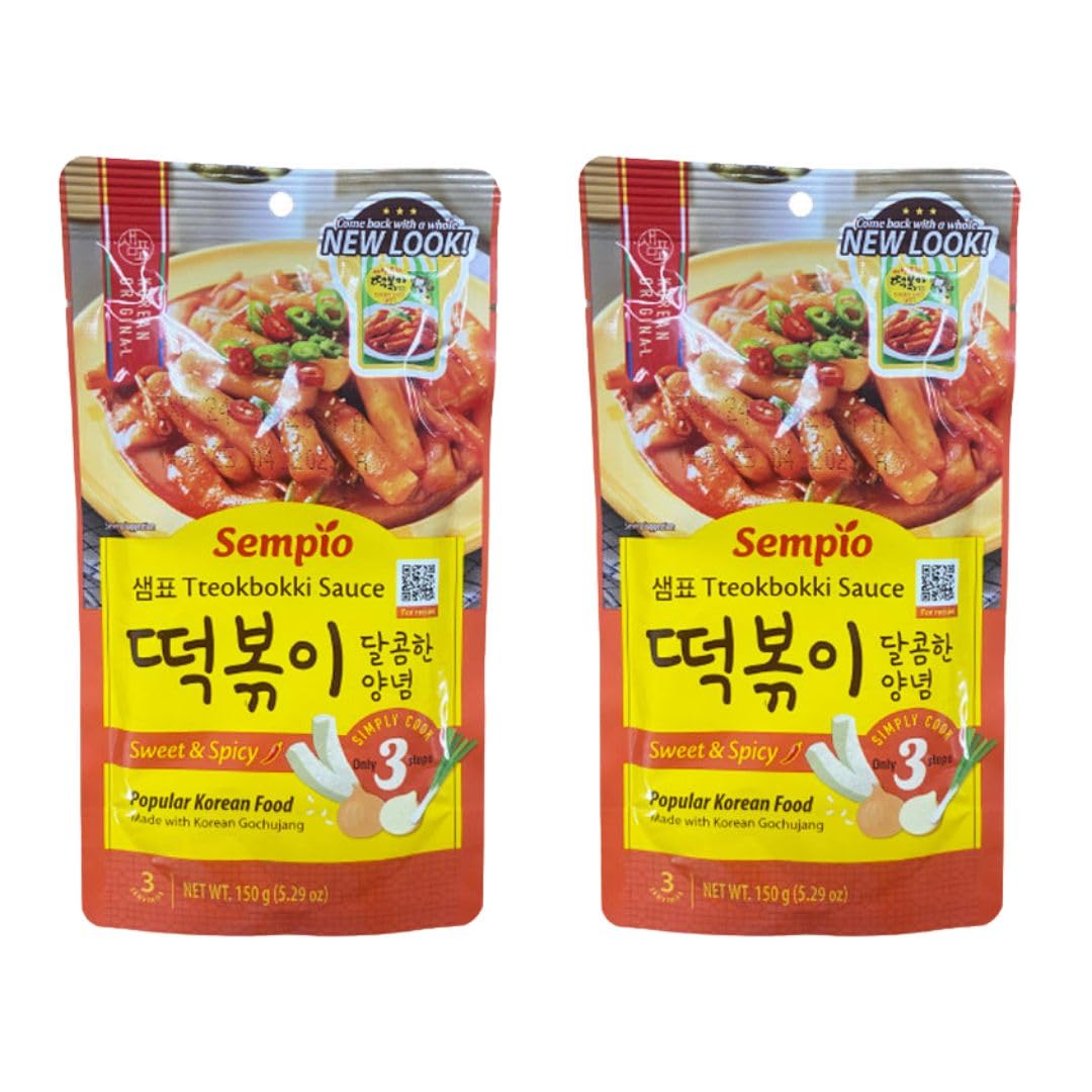 Sempio Salsa para Topokki Dulce y Picante 150g Pack de 2