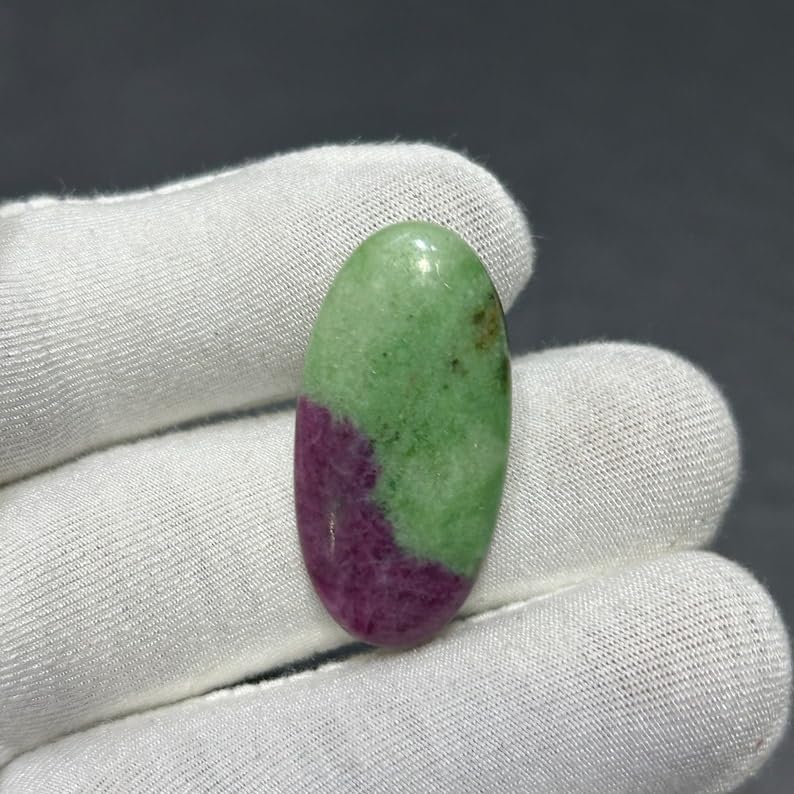Pierre rubis zoïsite cabochon pour sublimer vos bijoux bohèmes faits main - 4