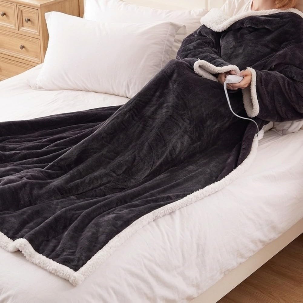 Coperta Indossabile con Maniche 130x150cm Caldo Coperta Indossabile(ES)