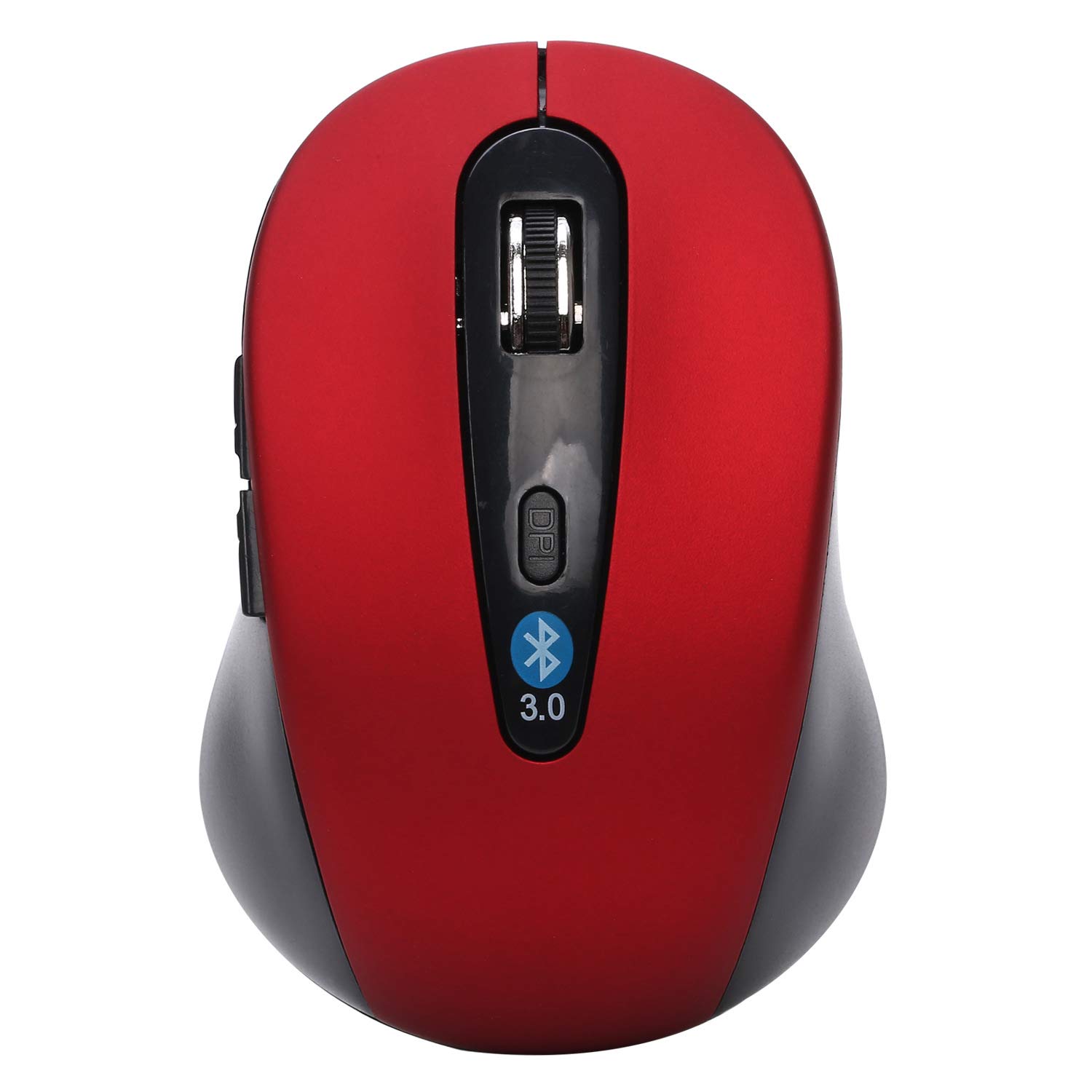 Souris RF sans fil Adesso iMouse S80R optique 1600 DPI ambidextre noire et rouge