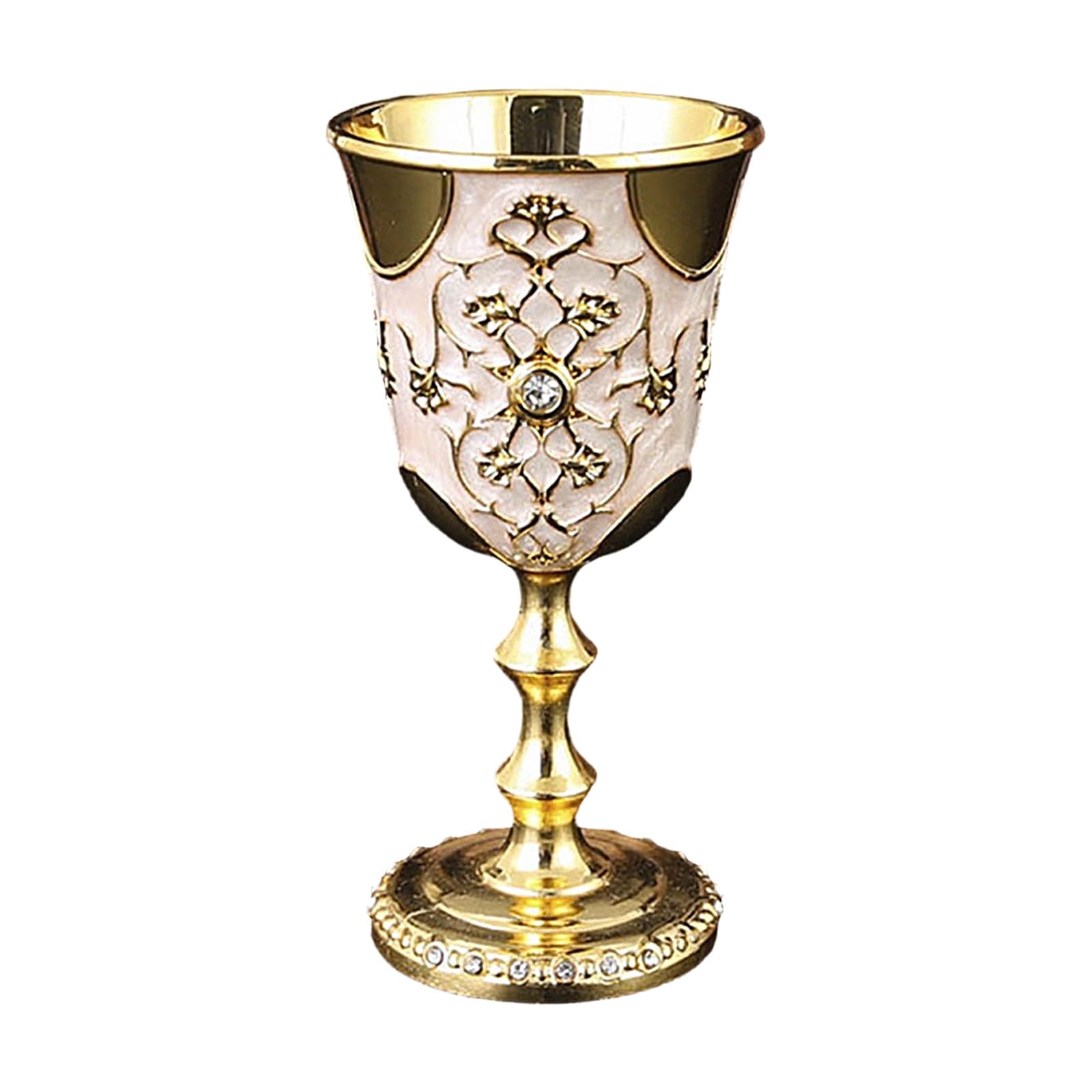 Xjdzineq Studded Metal Goblet Cups Sparkling Design for Wine Tasting and Sophisticated Table Setting Wine Glass Cups Decorative Shot Cup