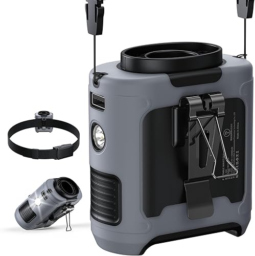 Ventilador de cintura portátil actualizado 2025 con clip de 10000 mAh, ventilador de cinturón portátil, ventilador de cuello de enfriamiento