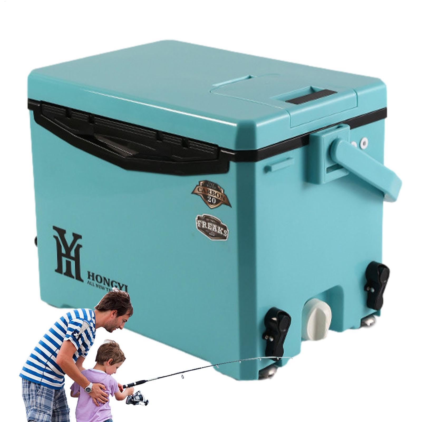 Enfriador de lados duros, portátil ultraligero, enfriador de viaje para bebidas, picnics, barbacoas, barcos, mantiene las bebidas frías y frescas para aventuras y actividades al aire libre
