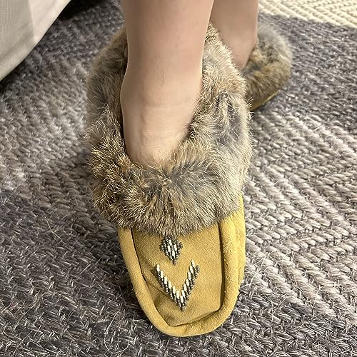 Hohokam Indigenous designed Native Canada Women's Association house shoes slippers2