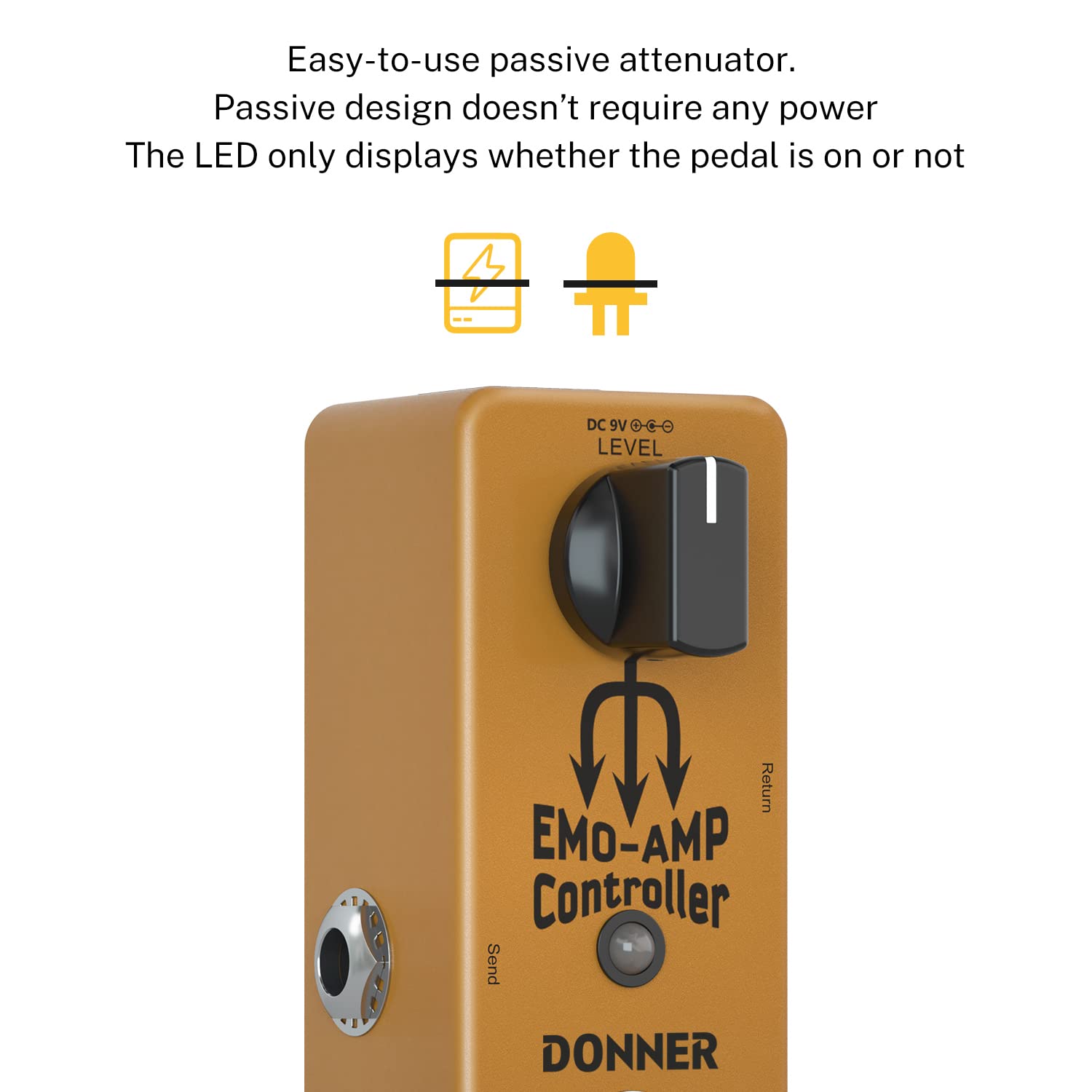 Donner EMO-AMP Controller Signal Converter Pedale effetti per chitarra con interruttore mute