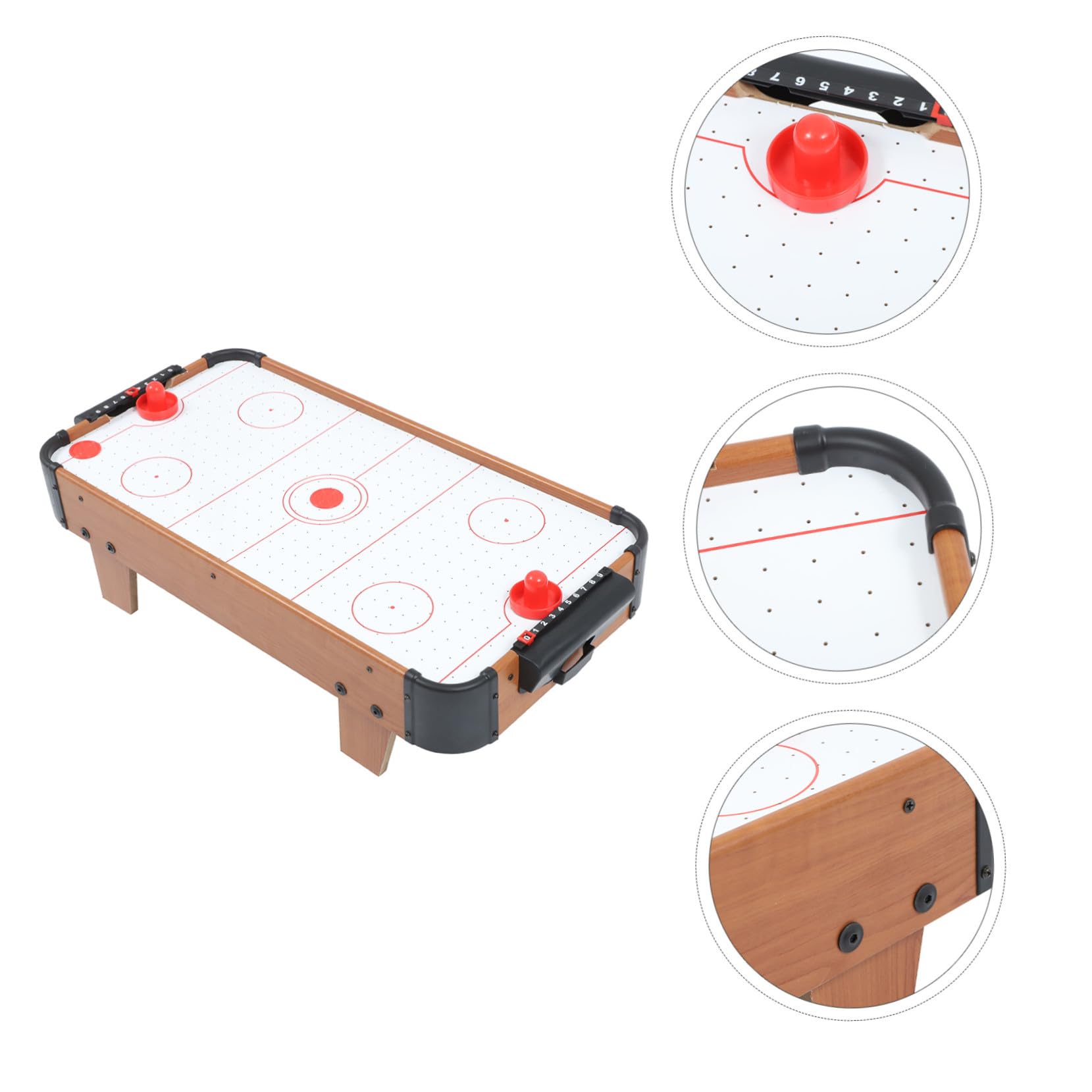 ibasenice Mini Jeu de Hockey Glace Compact et de Table pour Garçon Fille Développement Dextérité et Interaction Parent Garçon Fille