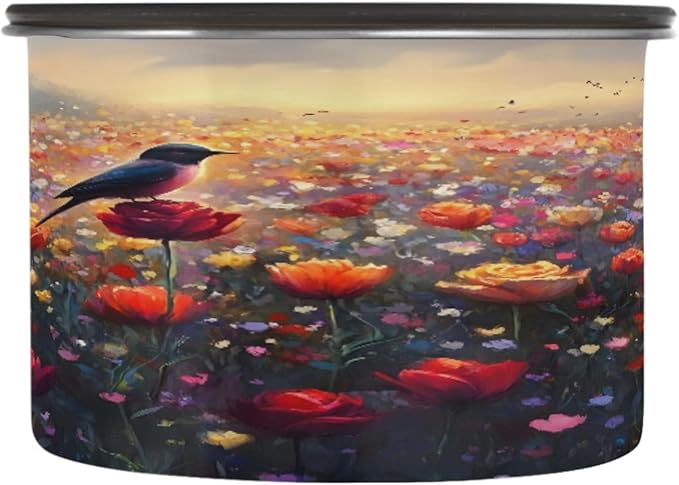 Almacenador de Alimentos ALAZA Bird Blossom 17 oz, Acero Inoxidable miniatura 4