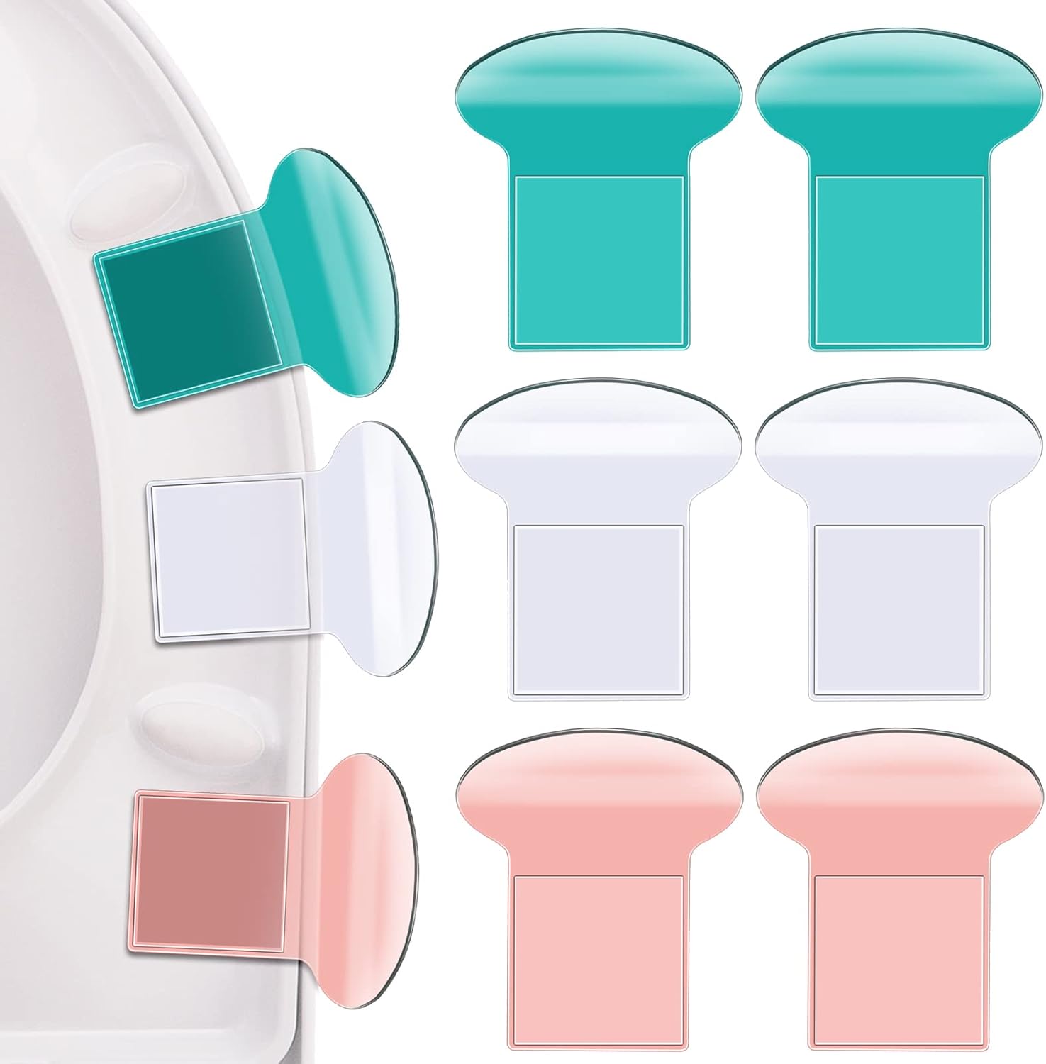 9 Pieces Toilet Seat Lifter Handle Seat Cover Lifter Avoid