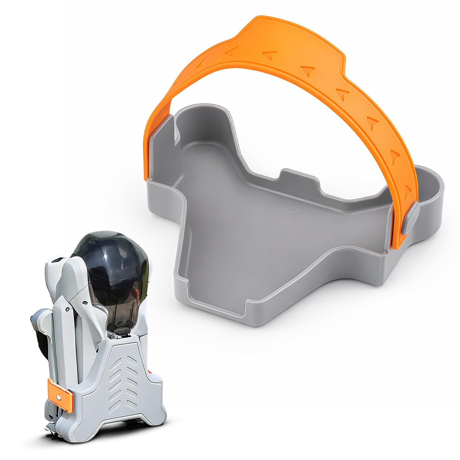 Propeller Holder for DJI Mini 3 / 3 Pro Prop Strap Guard Protector Stabiliser with Silicone Band Plastic Base Quick Release Travel Storage Clip for DJI Mini 3 Series RC Drone Accessories (Orange)