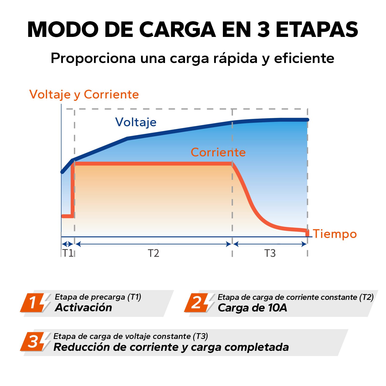 LiTime 12V 10A Cargador de Batería de Litio, 14,6V CA-CC Cargador Lifepo4 con Conectores Anderson e Indicadores LED, Cargador de Baterías para Baterías Recargables de Ciclo Profundo para Coches