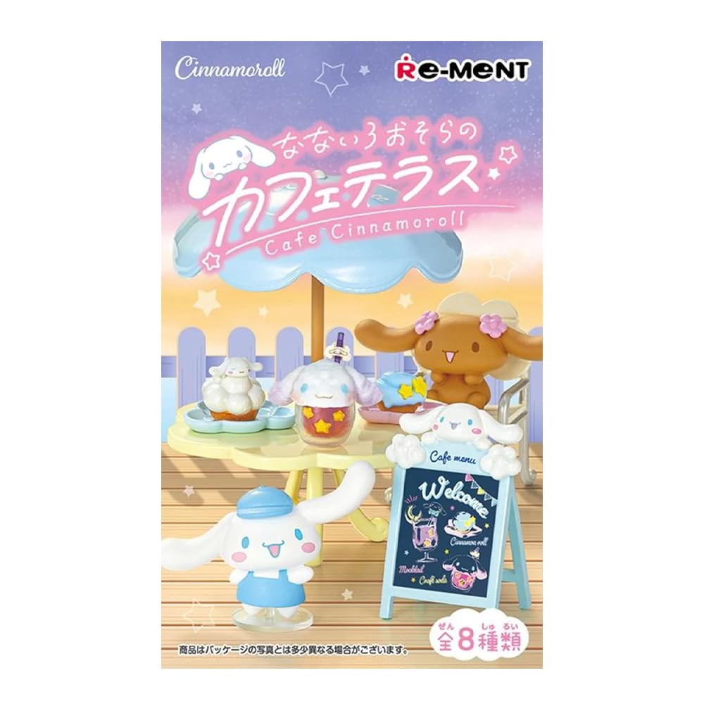 Starry Mart Re-Ment Sanrio Cinnamoroll Colourful Sky Terrace Cafe Random Figure Character Toy Figure (Box of 1)