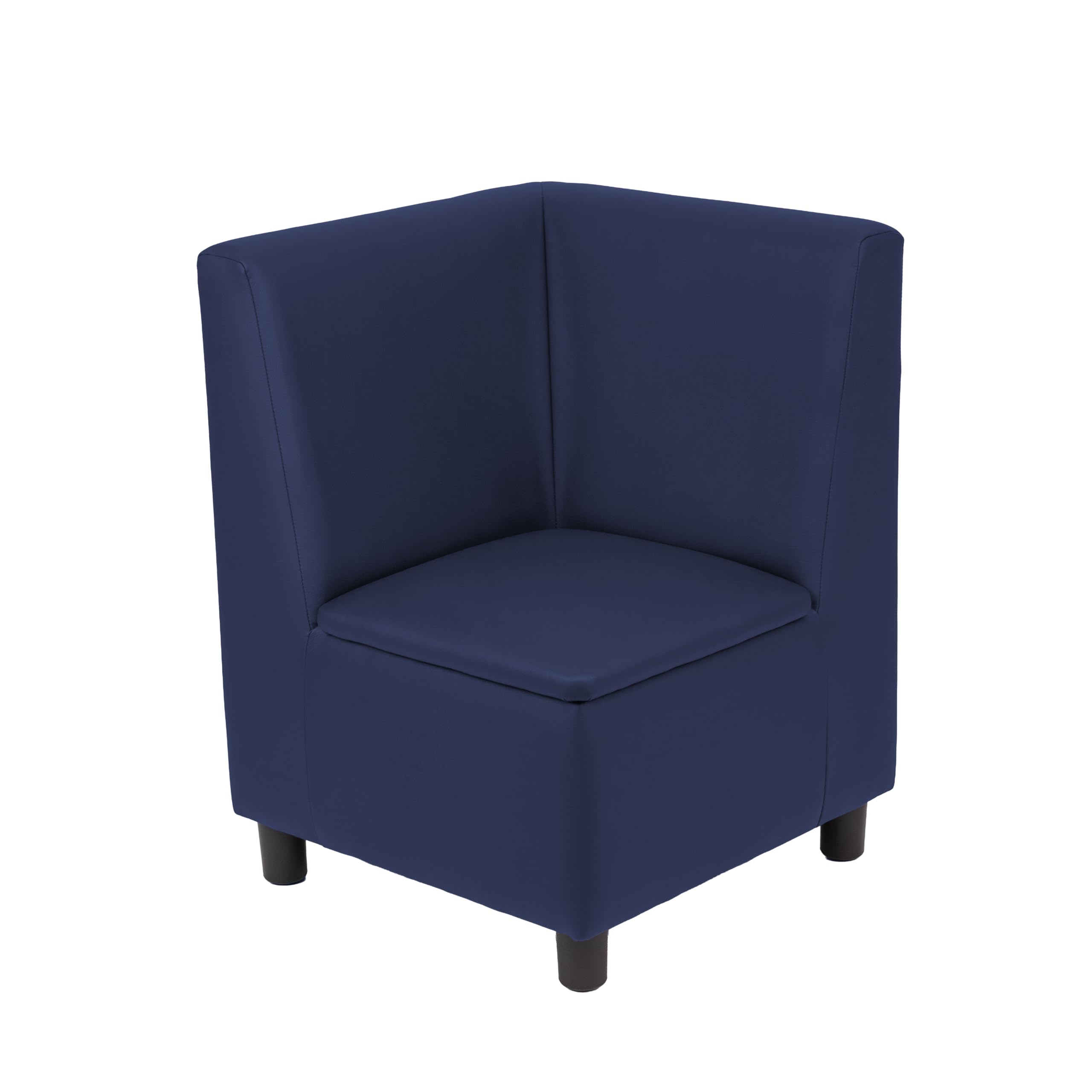 FDP Kid Comfort Collective Modular Corner Armless Chair - Navy