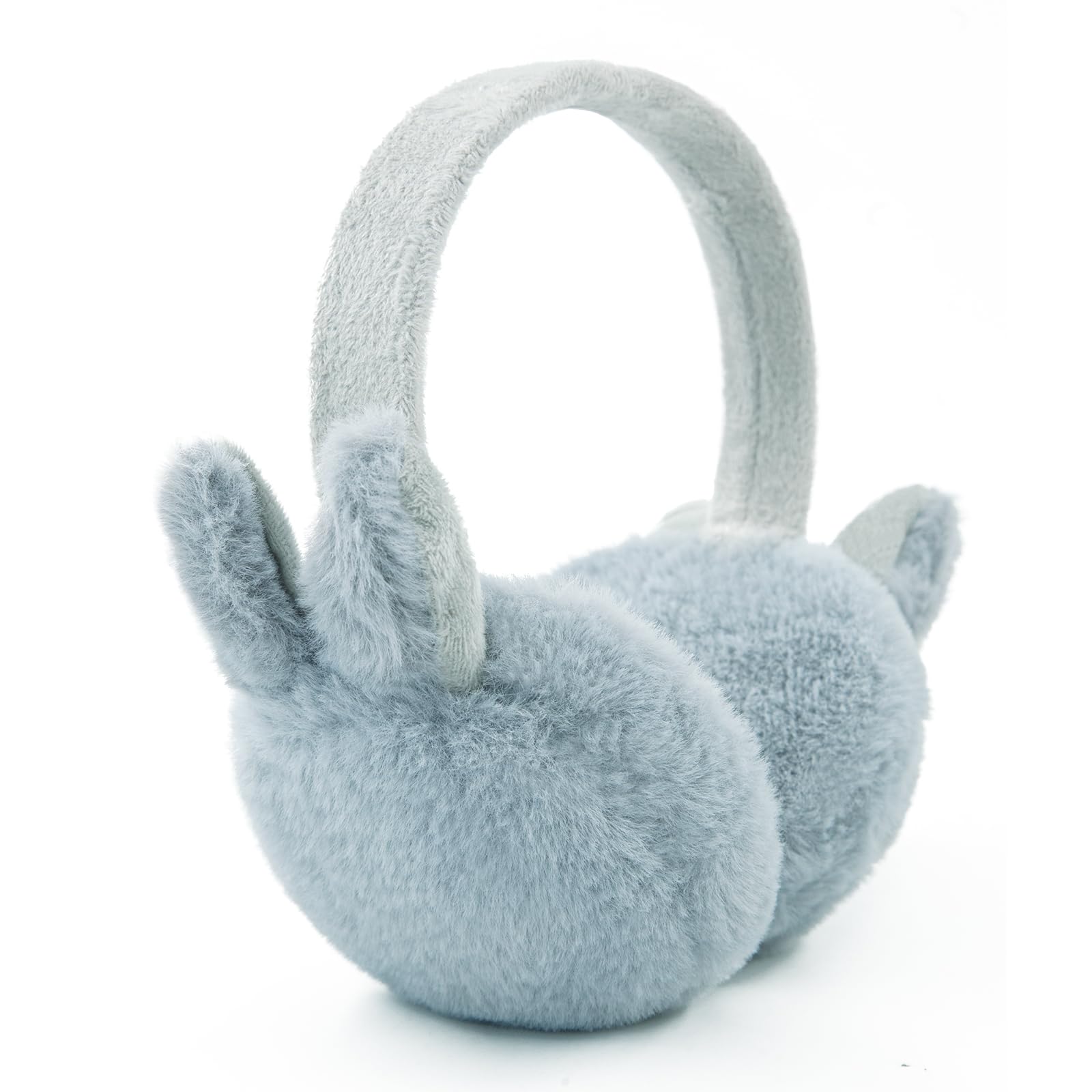 Kids Winter Earmuffs Baby Warm Ear Muff Girls Cute Furry Ear Warmers Boys Foldable Ear Covers for Cold Weather