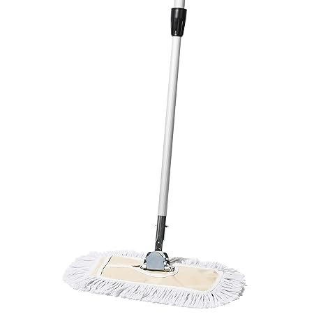 Tidy Tools 12 Inch Cotton Dust Mop with Extendable Metal Handle