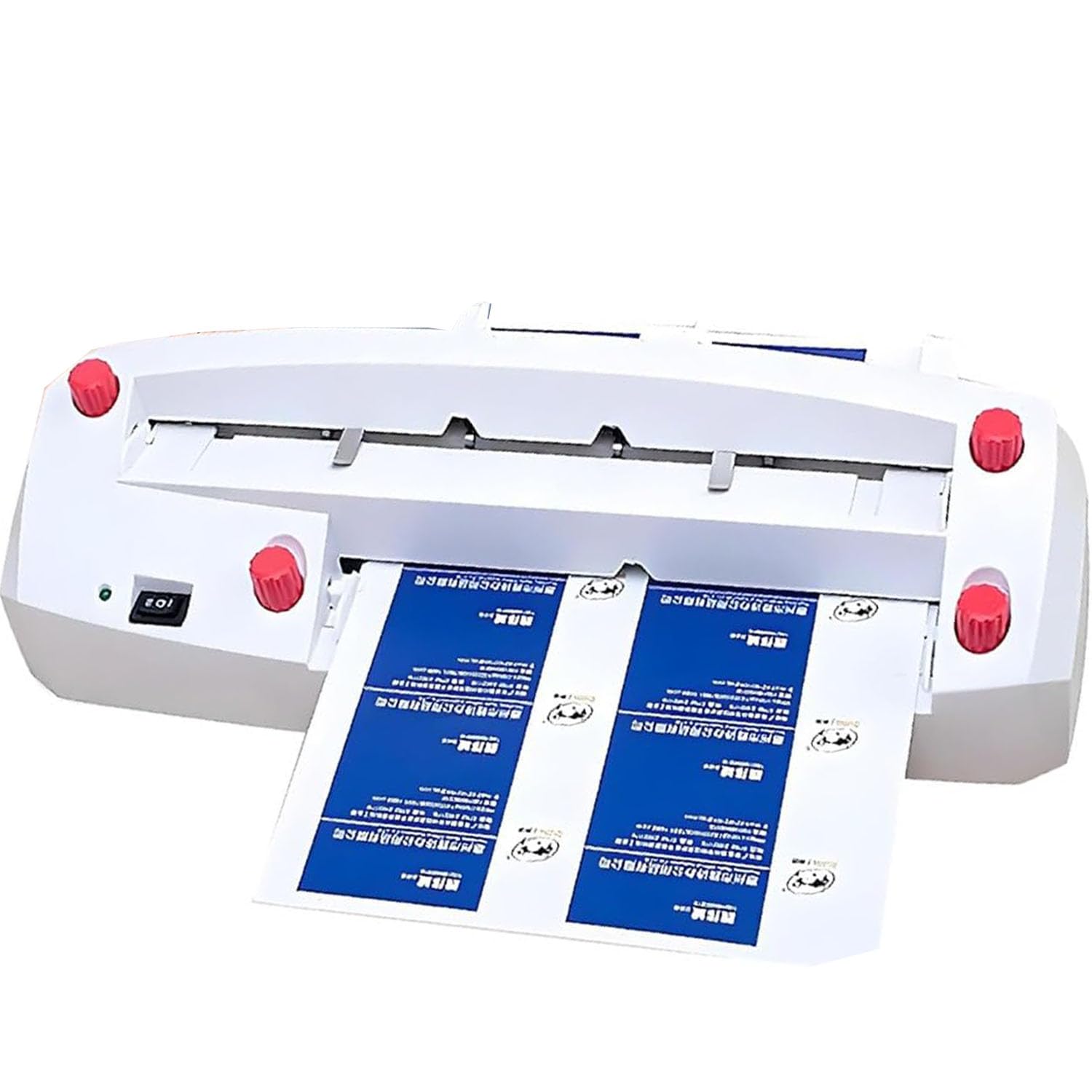 Business Card Cutter Automatic Binding Machine,Electric Business Card Cutting Machine,Miniature Adjustable Name Card Slitter with 9 Blades, for Business/Invitation/Membership Card