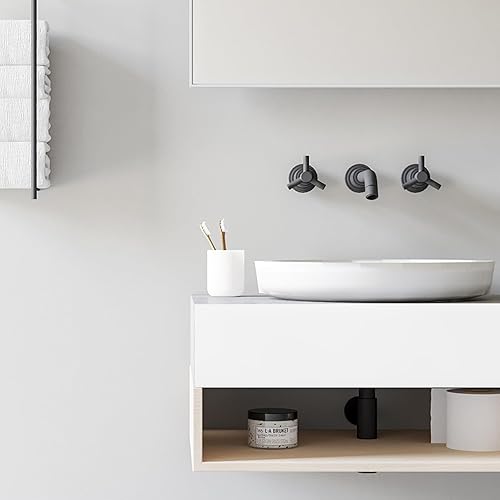 Miniatura 4 de Decoroom Papel tapiz blanco, papel tapiz blanco sólido, papel adhesivo autoadhesivo extraíble, decorativo para revestimiento de pared, revestimiento