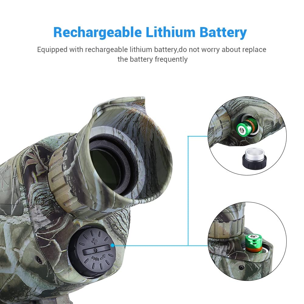 ナイトビジョン Amazon | デジタルナイトビジョン単眼鏡、1.44インチ画面付き、長い視