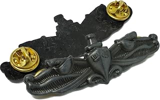 US NAVY Naval Surface WARFARE Specialist ESWS Charcoal Gray Regulation 3" Badge Hat Pin Enlisted