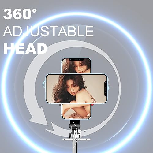 Miniatura 5 de Trípode para selfie stick con control remoto, soporte portátil Bluetooth para teléfono celular de viaje, compatible con iPhone 14131211 ProXS