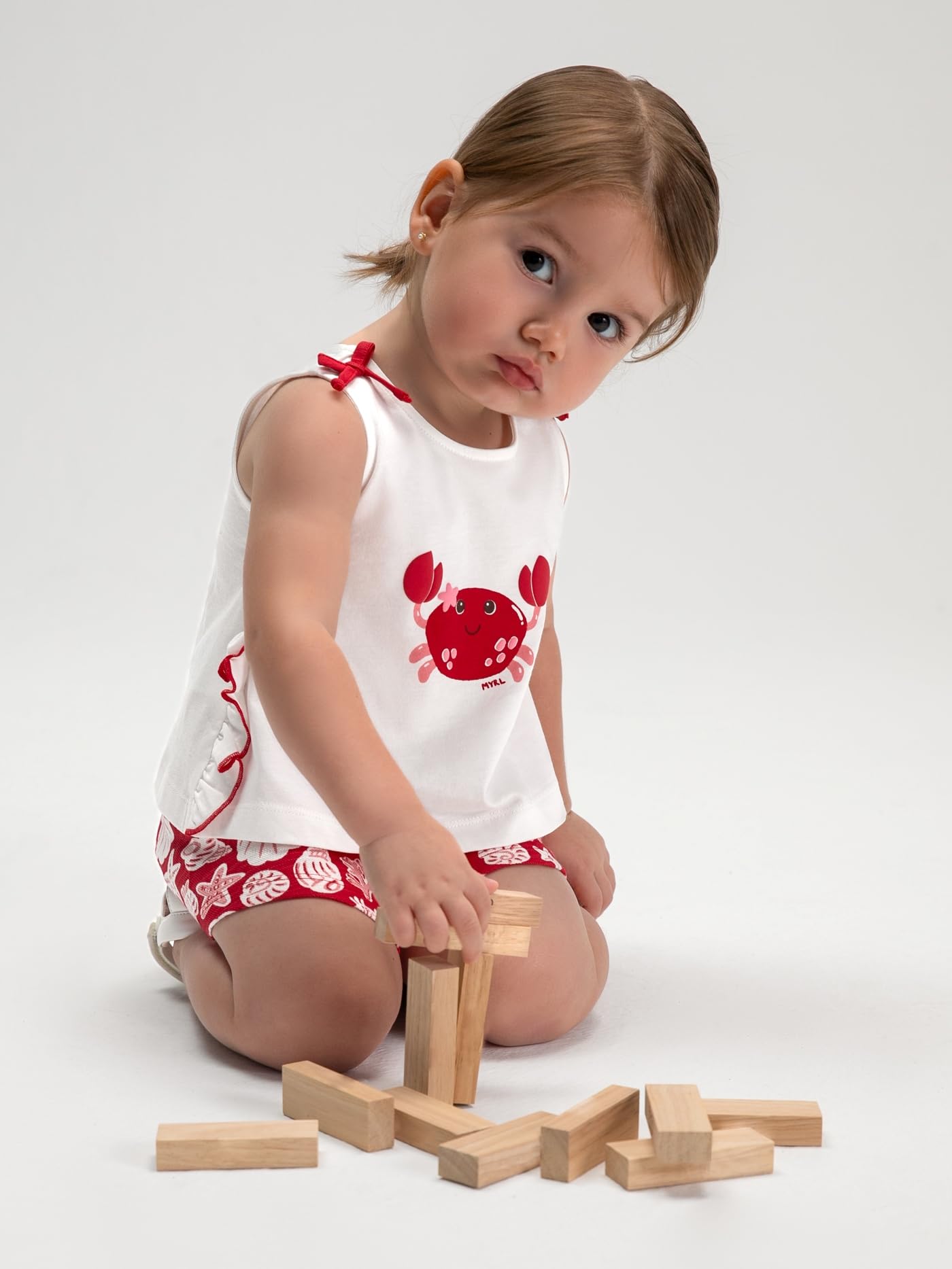 Mayoral Set Short für Baby - Mädchen Rot